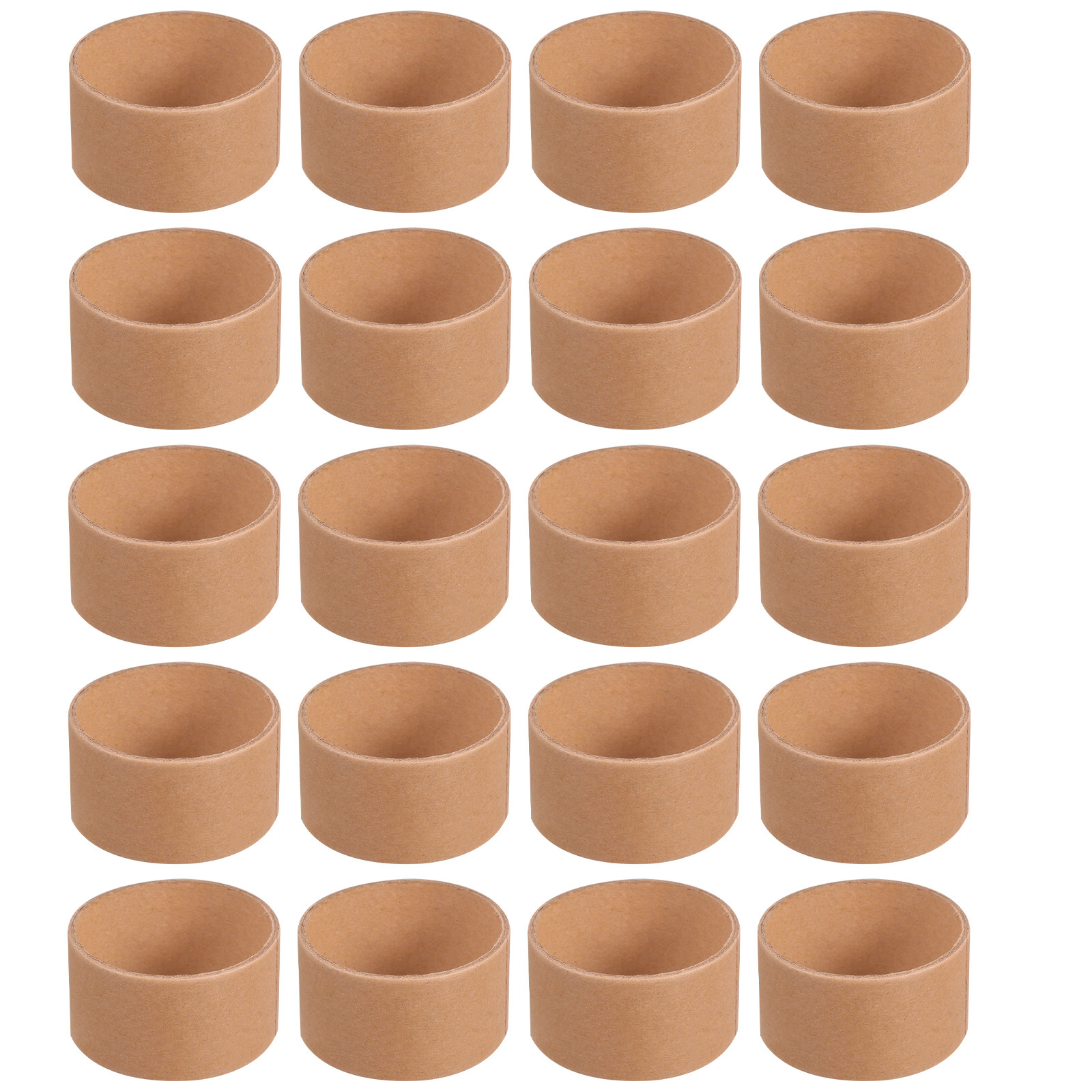 Art Craft Cardboard - 20個入り、手作りペイント用紙筒、茶色の丸型段ボール筒、DIYクラフト、学校、オフィス、アートプロジェクト、クラフト用ロール紙