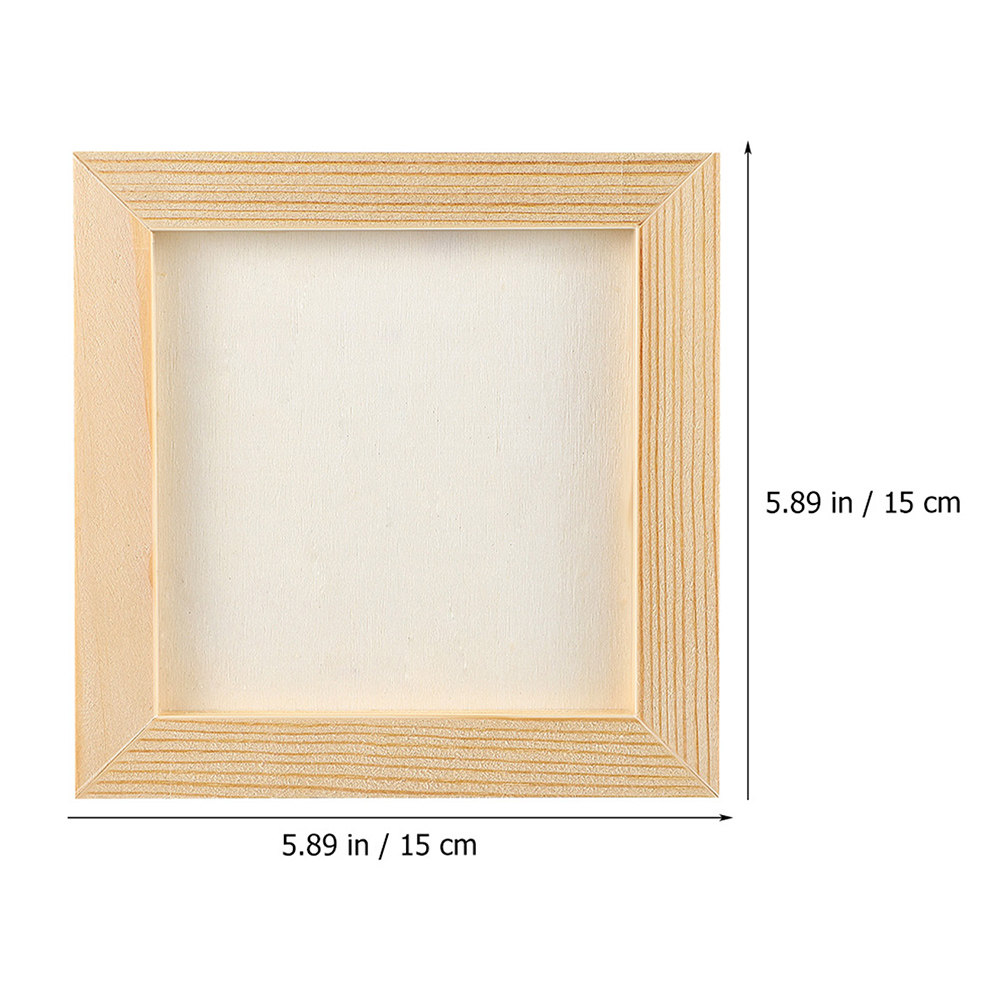 6個入り、無垢材製のDIY用写真立て。絵画、工芸、アートプロ - Art And Craft For Nursery のレビューと価格